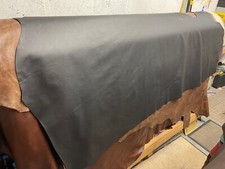 Italian Half Leather Cow Hide Colour Black, Budget priced leather