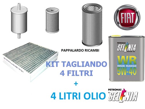 Kit Tagliando Fiat Tipo 1.6 D Diesel Multijet 4 Filtri Olio 0W30 Omaggio - Foto 10