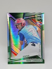 2022 Panini Elite Extra Edition - Status Green #197 Yefri Carrasco /499 (RC)