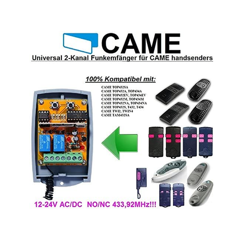 CAME kompatibel Funkempfängermodul im Gehäuse, 2-kanal universal Empfänger - Bild 1 von 5