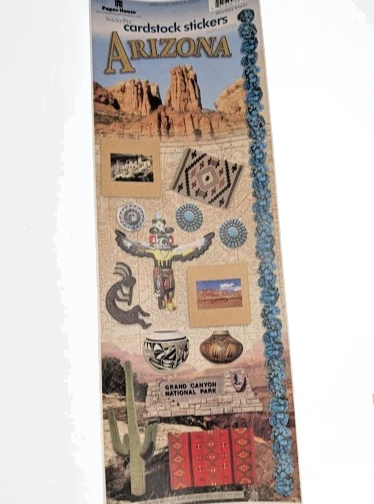 Themed Scrapbook Stickers Sheet Lot City Vacation Outdoor Travel Paper Cardstock - Image 3 of 4