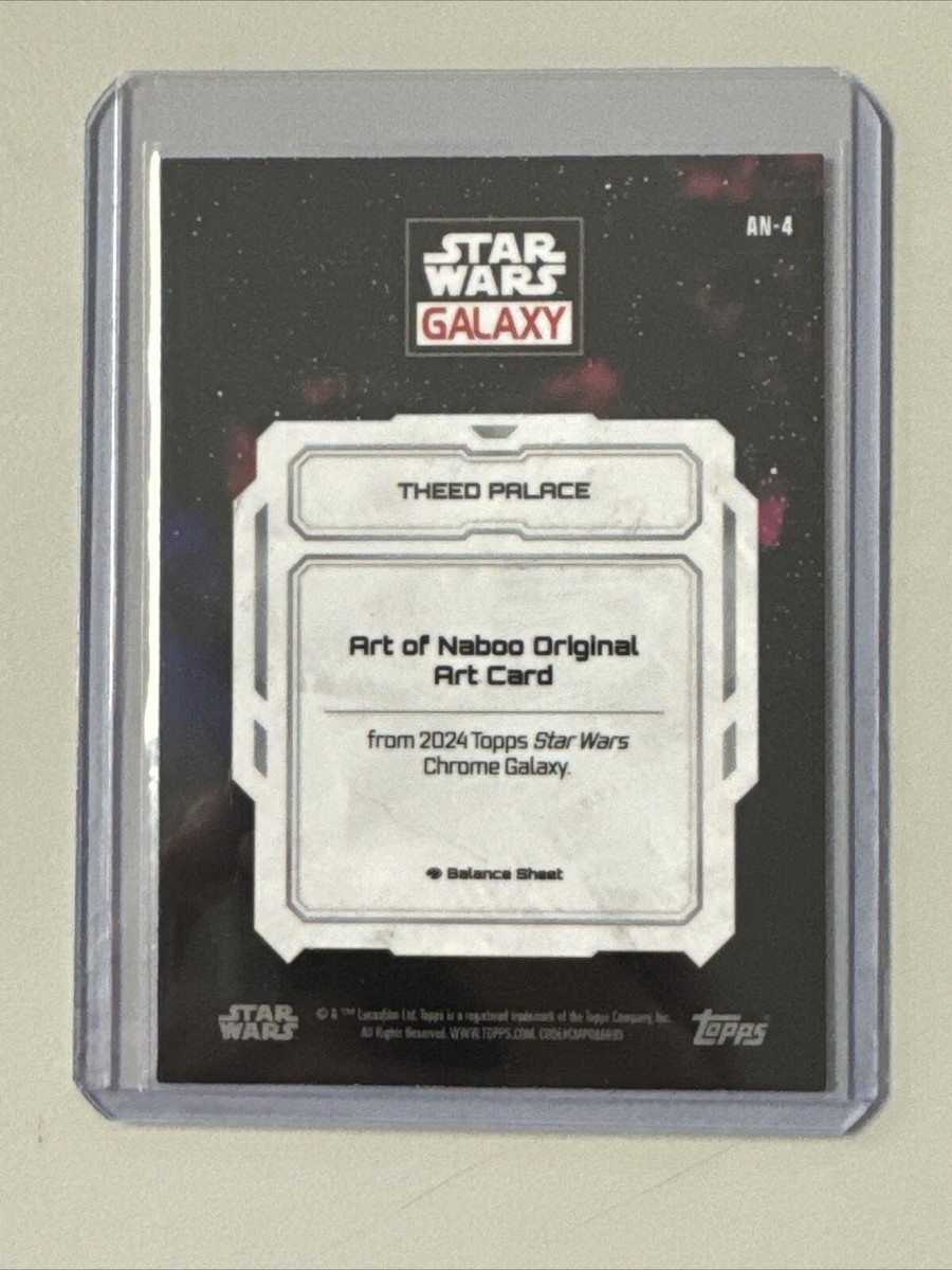 2024 Topps Chrome Star Wars Galaxy Theed Palace Art Of Naboo