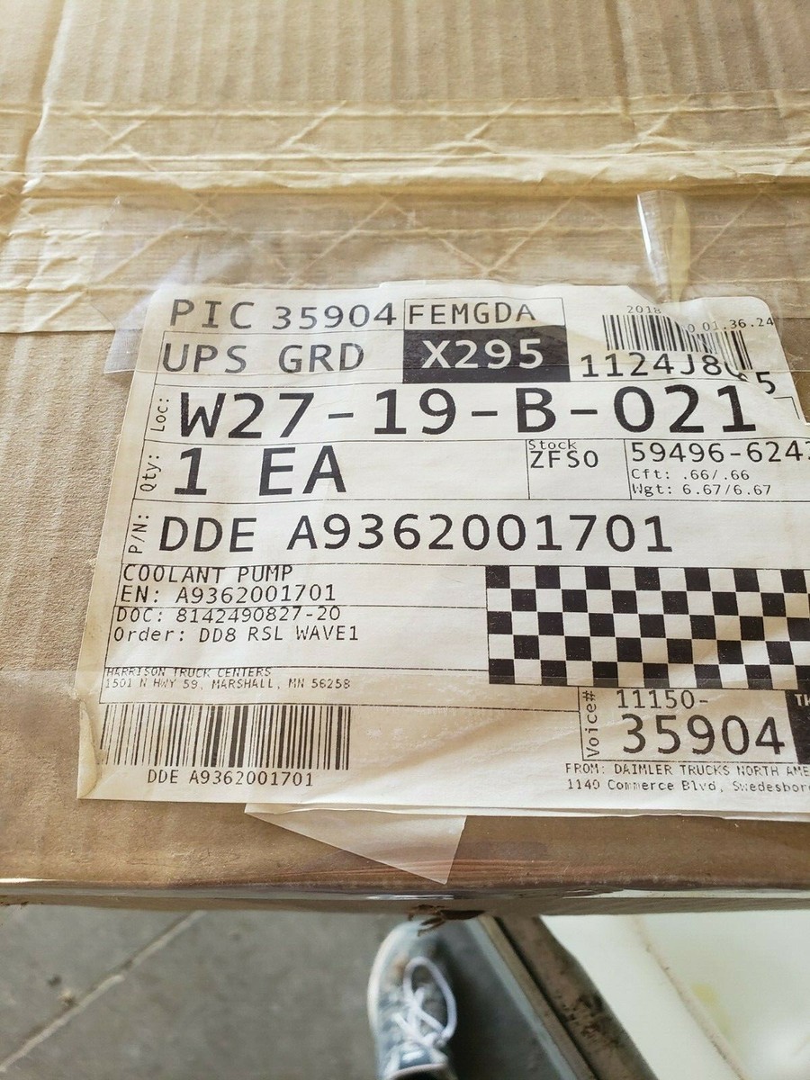Detroit Diesel A9362001701 Coolant Pump MercedesDD5, DD8 | eBay 