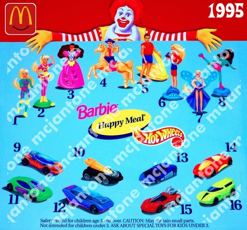 McDonald's 1995 HOT WHEELS Mattel Diecast Car Under 3 KEY Force YOUR Toy CHOICE - Picture 3 of 30