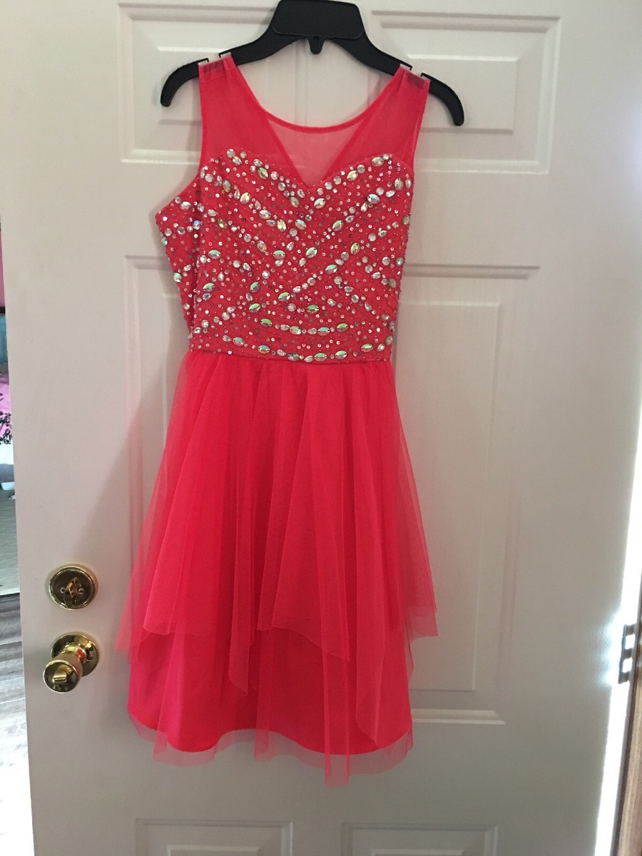 Robe Fille Tween Diva Taille 16 - Imprimé Rayé Rose - Longueur Longue - Occasion Très Bon état