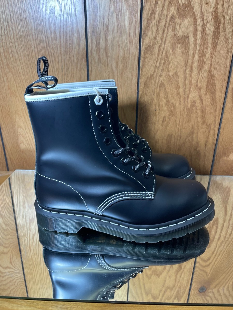 Dr. Martens 27303 Contrast Stitch Leather Lace Up Boots M 6/ 7 W
