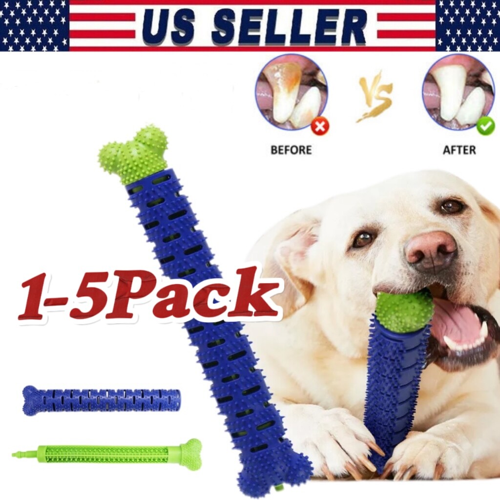 Chew Toy Dog Puppy Toothbrush Pet Molar Tooth Cleaning Doggy Brushing Instrument