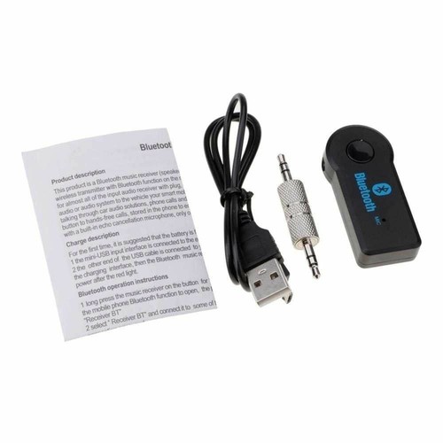 Wireless Bluetooth Receiver To 3.5mm AUX Audio Stereo Music Home Car Adapter US - Picture 9 of 10