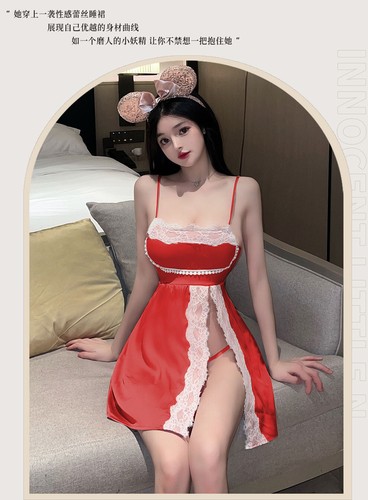 Sexy Lingerie Night Gown Sleep Dress Porno Nightwear Suspender Short Hot Costume - Picture 10 of 20