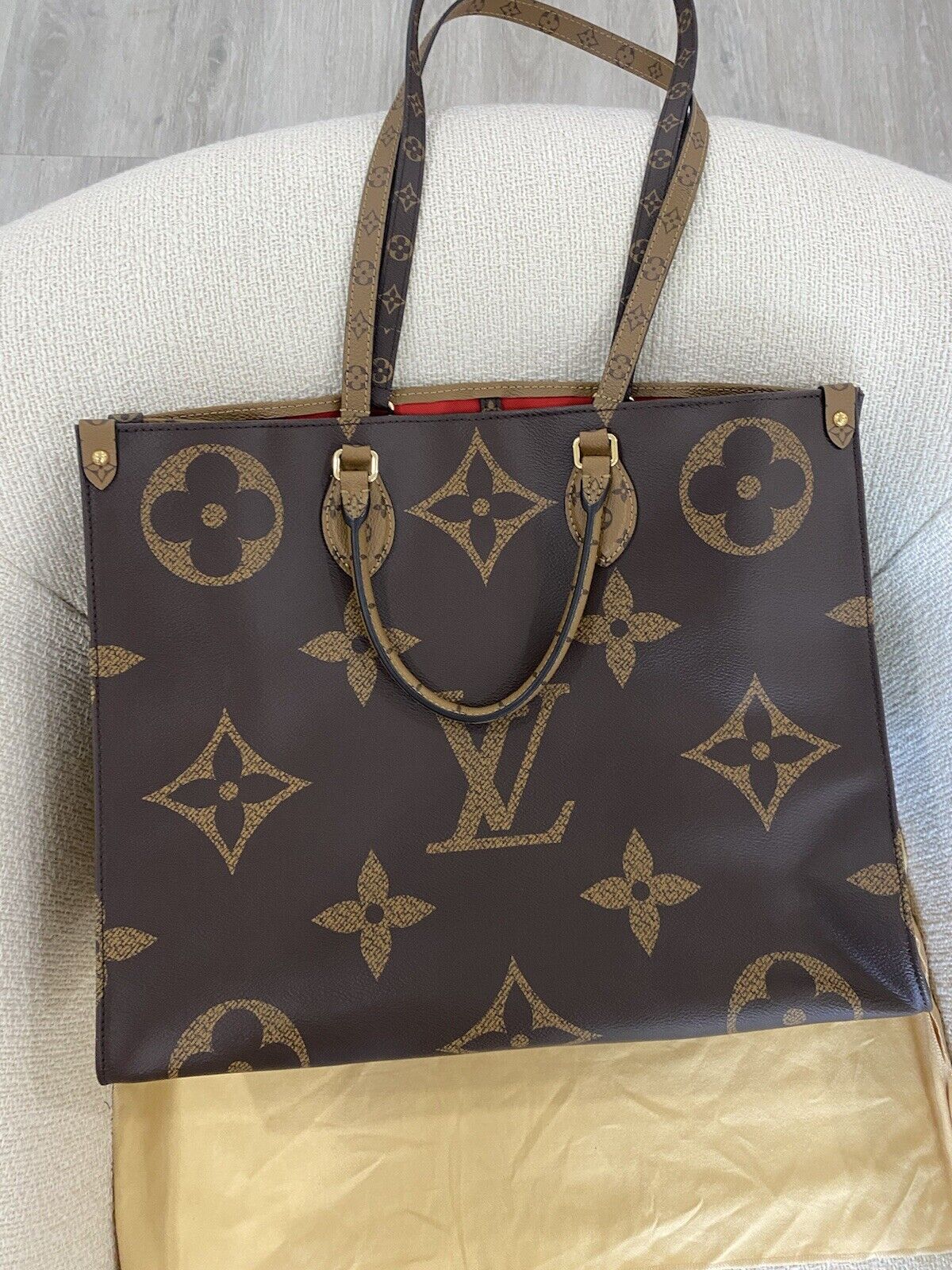 LOUIS VUITTON Tote Bag M45321 On the Go MM Monogram reverse Monogram G –