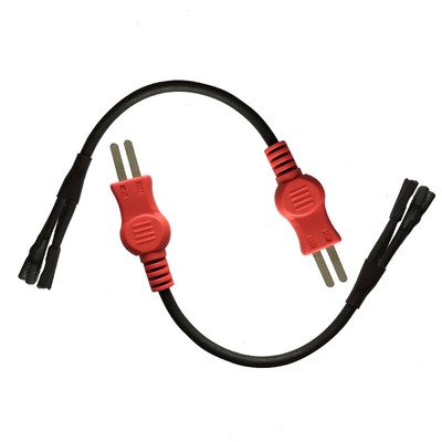 2pcs Ultrasonic Fuel Injector Cleaner Adapter Cable Fit For AUTOOL CT160 CT400