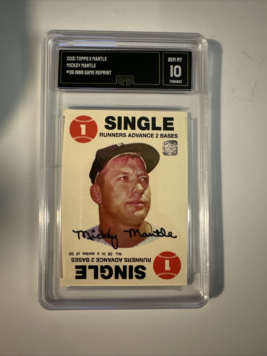 2021 Topps Mickey Mantle #39 1968 Game Reprint GMA 10 Gem Mint | eBay