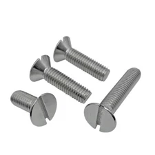 304 Stainless Steel Slotted Countersunk Flat Head Screws M4 M5 M6 M8 M10