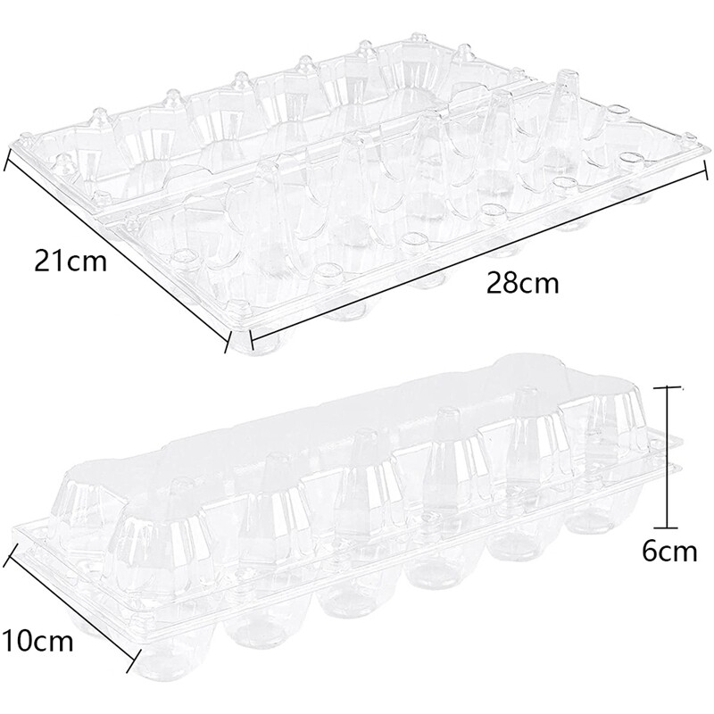 60 Pack Plastic Egg Cartons Cheap Bulk Dozen Clear Empty Egg Cartons for6641 eBay