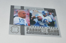 1999 LEAF CERTIFIED - CHARLIE BATCH CAREER YARDS FABRIC OF THE GAME FG70