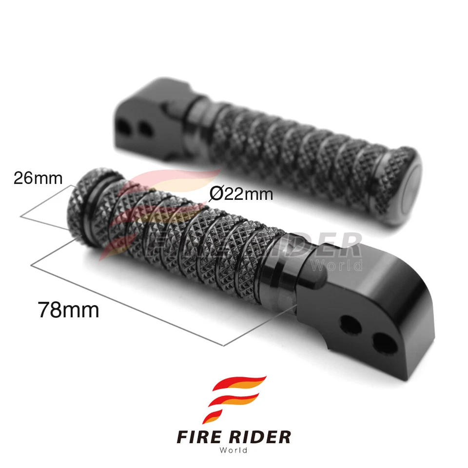 Estriberas traseras FRW CNC 6 colores para Kawasaki Ninja 250R 08-12 08 09 10 11 12 Foto 3 de 3