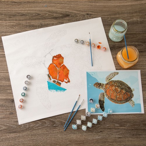 Sea Turtle Paint-by-Number Kit by Artist's Loft™ Necessities™ - Picture 2 of 5