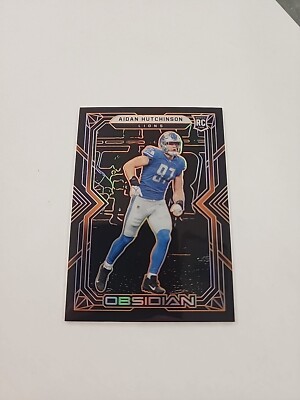 2022 Panini Obsidian Aidan Hutchinson #121 Electric Etch Orange 33/75 Lions ZD