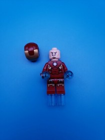 Lego Marvel Super Heroes Minifigure Iron Man Mark 7 Armor, Rockets 6869!