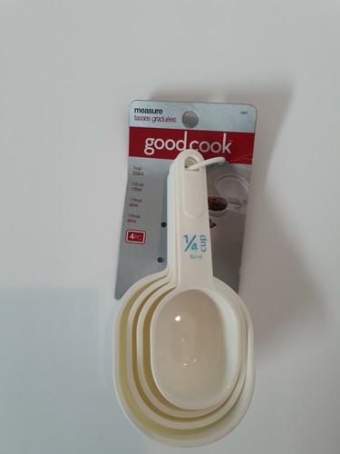 Good Cook Measuring Cup Set of 4PC Plastic White, No 19860 , NEW. - Picture 3 of 12