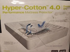 Bedgear Hyper-Cotton 4.0 Quick Dry Performance Full XL Mattress Protector