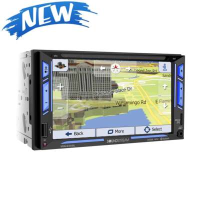 Soundstream 2 DIN DVD CD GPS Navigation Player 6.2'' Bluetooth Android Phone Link