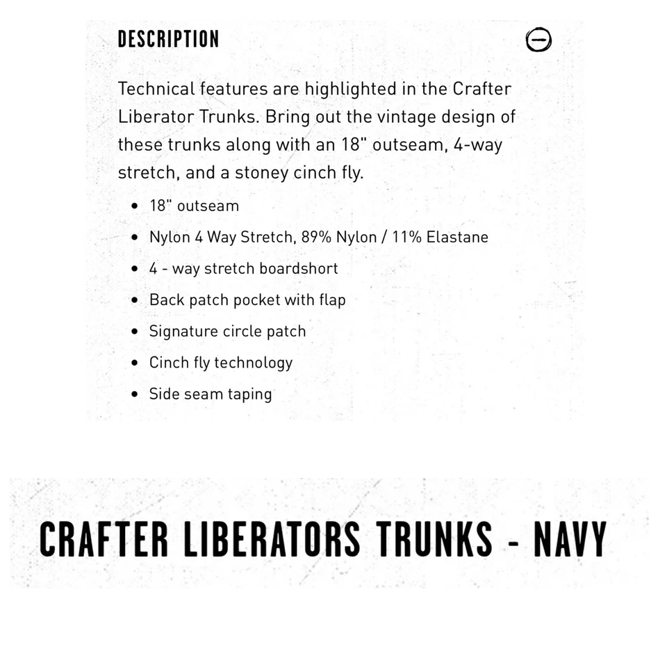 Volcom Men Size 40 Navy Blue Crafter Liberators Trunks Swim Board Short NWT - Image 3 of 4