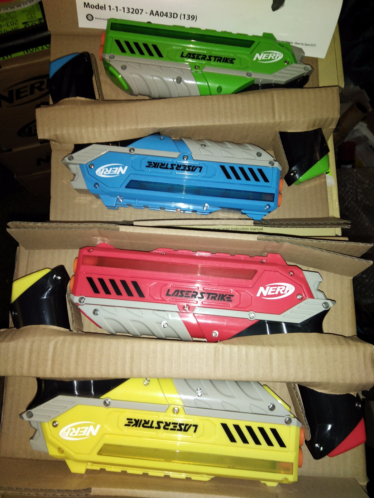 S Pistols 4 Pack 4 Colors New In Retail Box