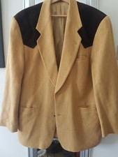 Vintage amazing Teddy Boy rockabilly mod yellow Western panel jacket