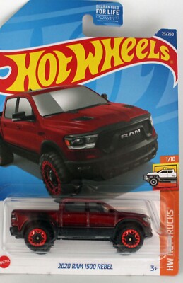 HOT WHEELS USA carded 2020 Dodge Ram 1500 rebel mint Union Jack