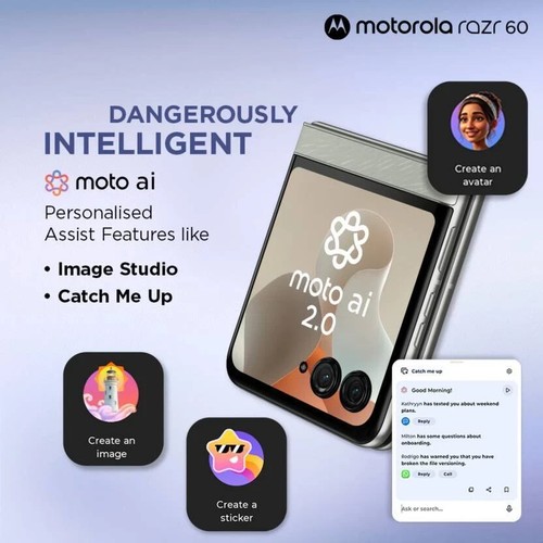MOTOROLA Razr 60 (Lightest Sky, 256 GB 8 GB RAM)Dimensity 7400X Global Version - Picture 11 of 23