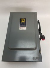 SQUARE D H-421-2 FUSIBLE SAFETY SWITCH SERIES E1 240VAC 30AMP 10HP 4POLE