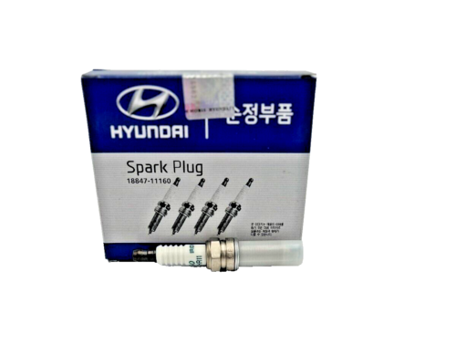 Genuine Hyundai Spark Plugs, 18847-11160, Set of 4 - Photo 1/7