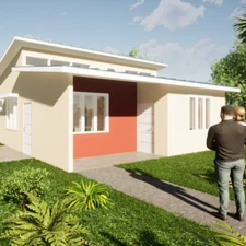 Tiny Home Modern House Plans MODEL BC-4  (3 BEDROOM, 1 BATH) The Croquis