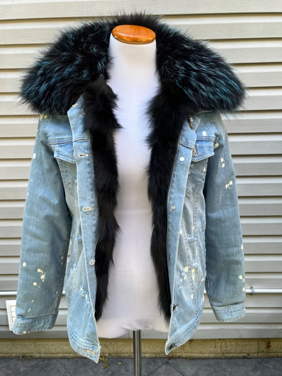 Fox fur lined clearance jacket