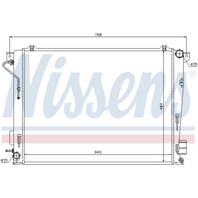 Kühler Wasserkühler passend für Hyundai Sonata V Grandeur NF 2.0 CRDi TG 2.2