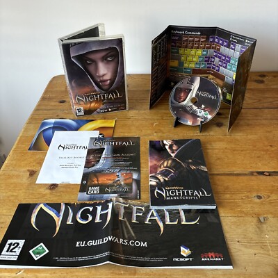 Guild Wars Nightfall PC DVD ROM Spiel (2006) - komplett mit unbenutztem Poster CIB