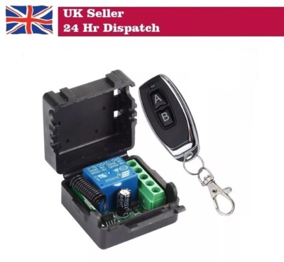 DC 12V 10A Relais 1CH Kanal Wireless RF Sender Empfänger Fernbedienung 