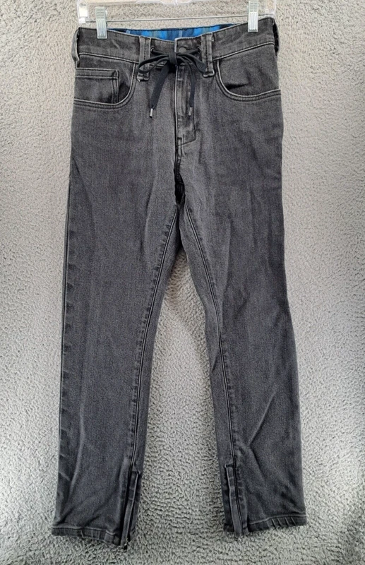 burton dryride denim zip ankle pants