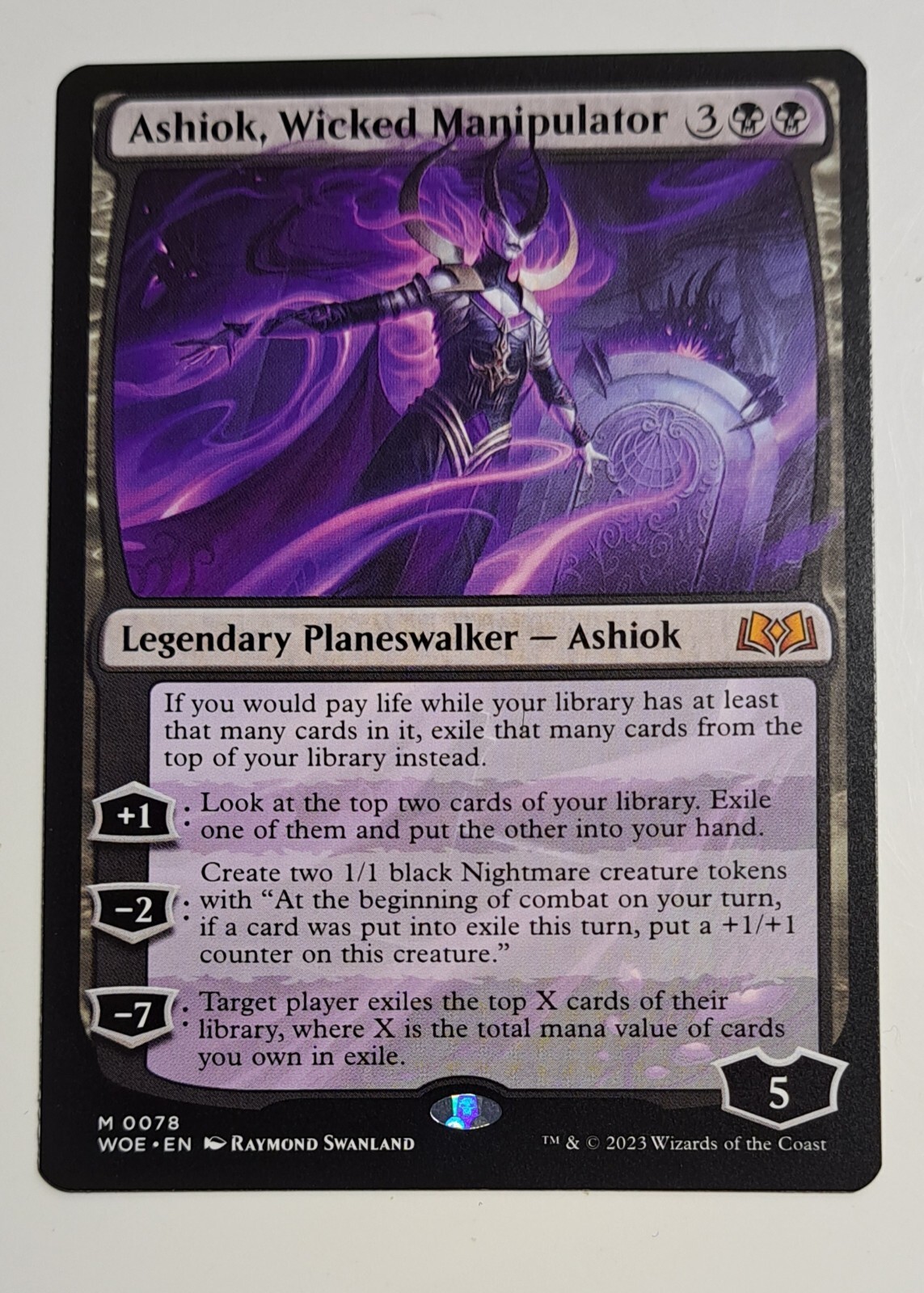 MTG Ashiok, Wicked Manipulator Wilds of Eldraine 0078 Regular
