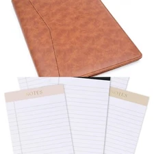 1 - Stylio Padfolio/Resume Portfolio Folder + 5 - ZICOTO Aesthetic Note Pads