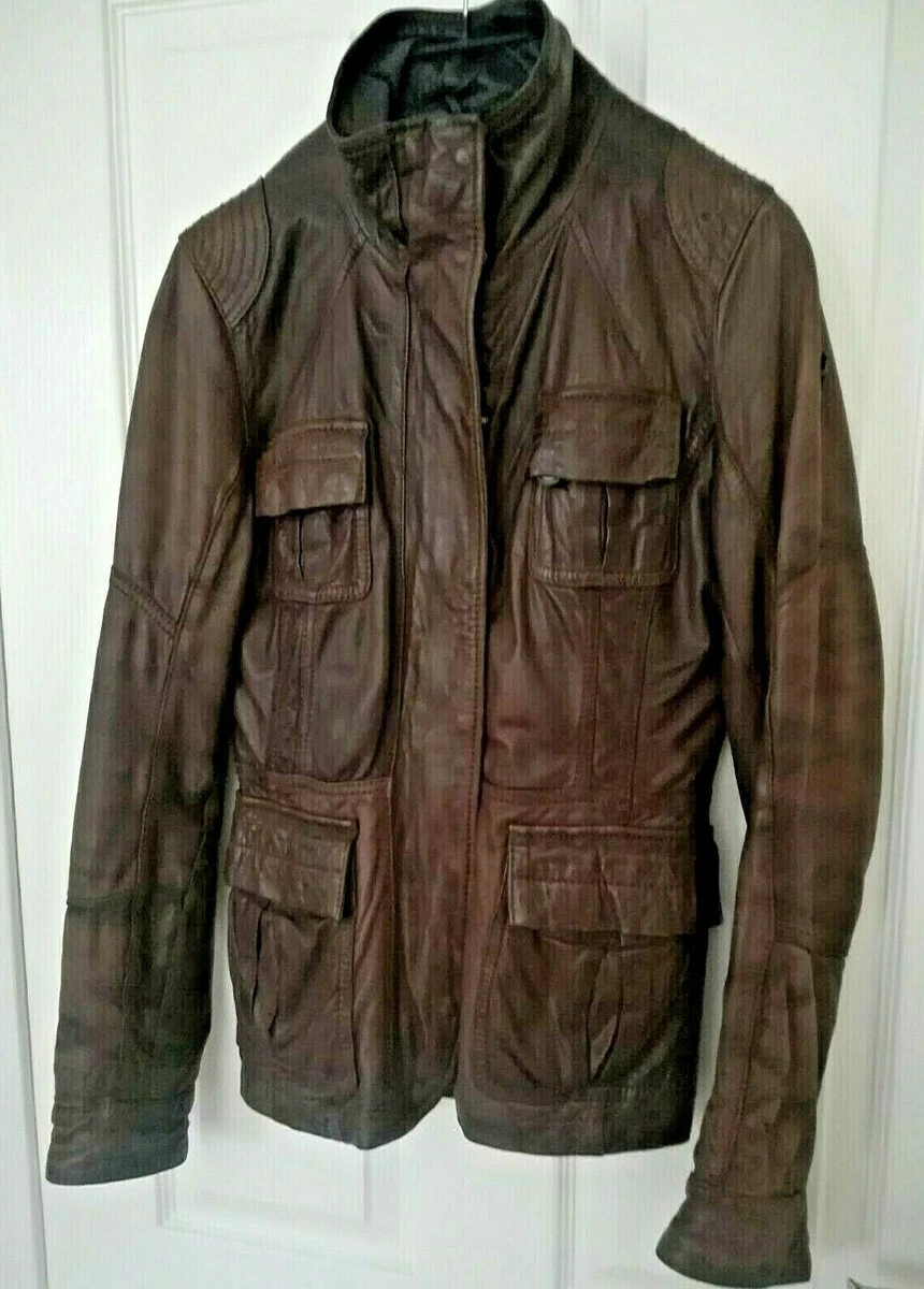 Timberland leather coat discount
