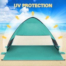 Pop Up Beach Tent Automatic WaterProof UV Protection Sun Shelter 2-3 Man/Women