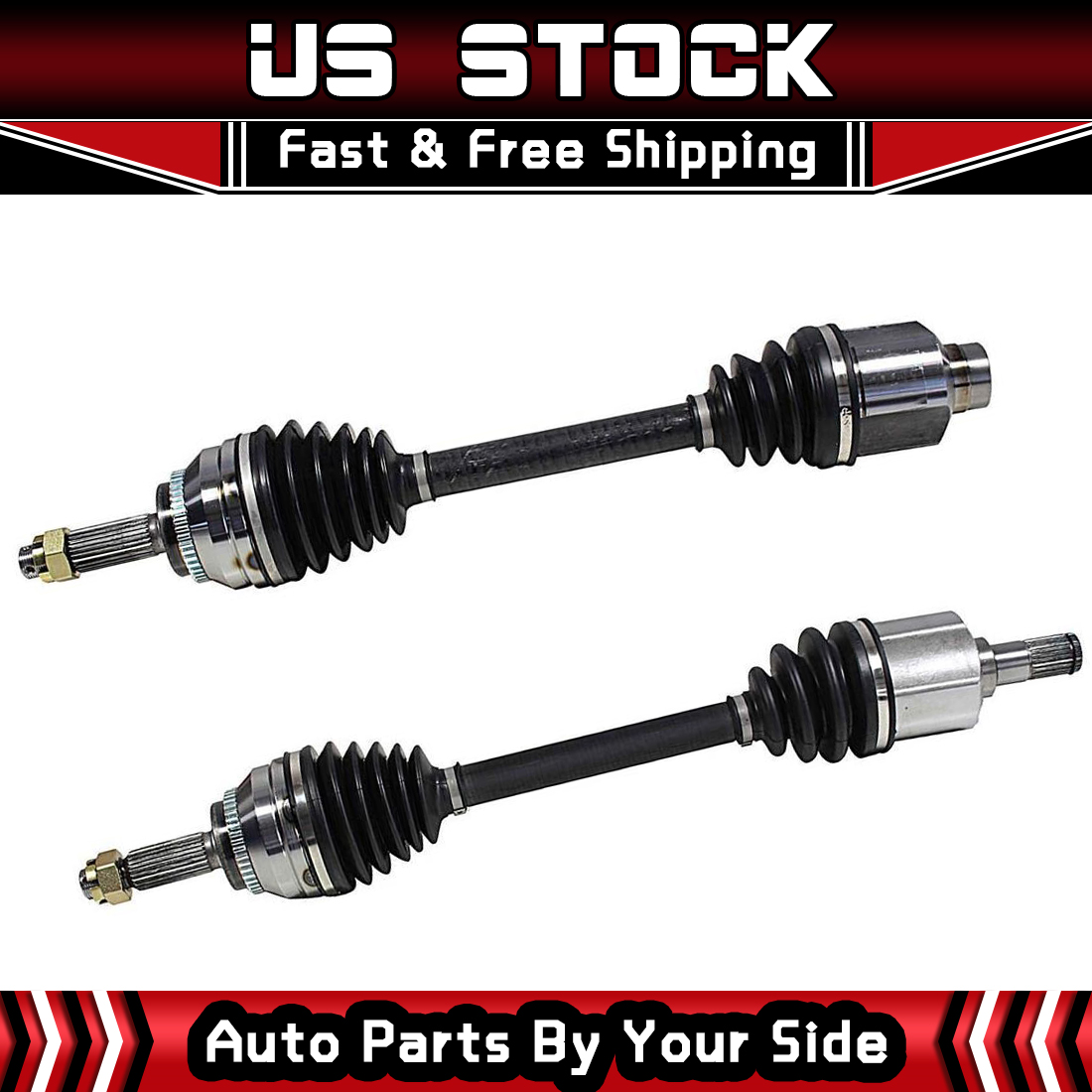 FRONT Pair CV Axle Shaft CV Joint Assembly For TIBURON Automatic