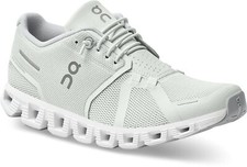 ON Brand Cloud 5 All White/Grey Women's Running Shoes NEW 2023