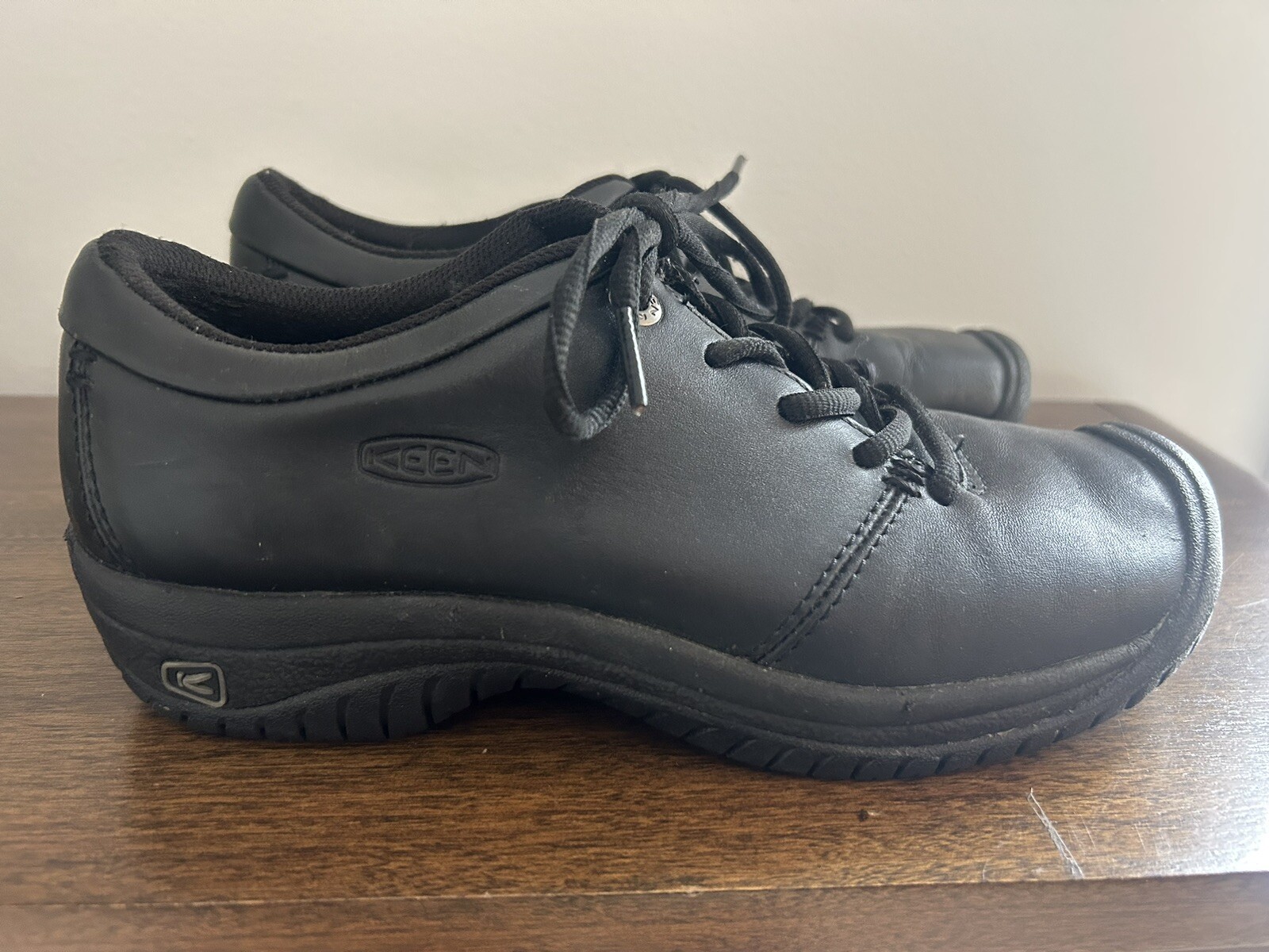 SCARPE DA DONNA KEEN UTILITY 7.5 PTC SNEAKER DA LAVORO NERE PULITE