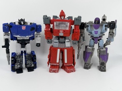 Transformers Legacy Evolution Soundwave Optimus Prime Megatron Figure Lot E-7