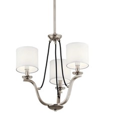 Kichler 43531CLP - Thisbe 3 Light 18" Wide Chandelier - Classic Pewter
