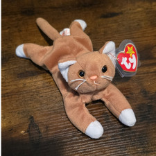Ty Beanie Babies Nip Cat Plush Retired Original, PVC Pellets, Ages 3 , 3-11