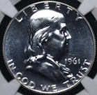 1961 FRANKLIN HALF DOLLAR NGC PROOF 67 GLASSY FULL BRILLIANCE *COIN OF THE DAY*